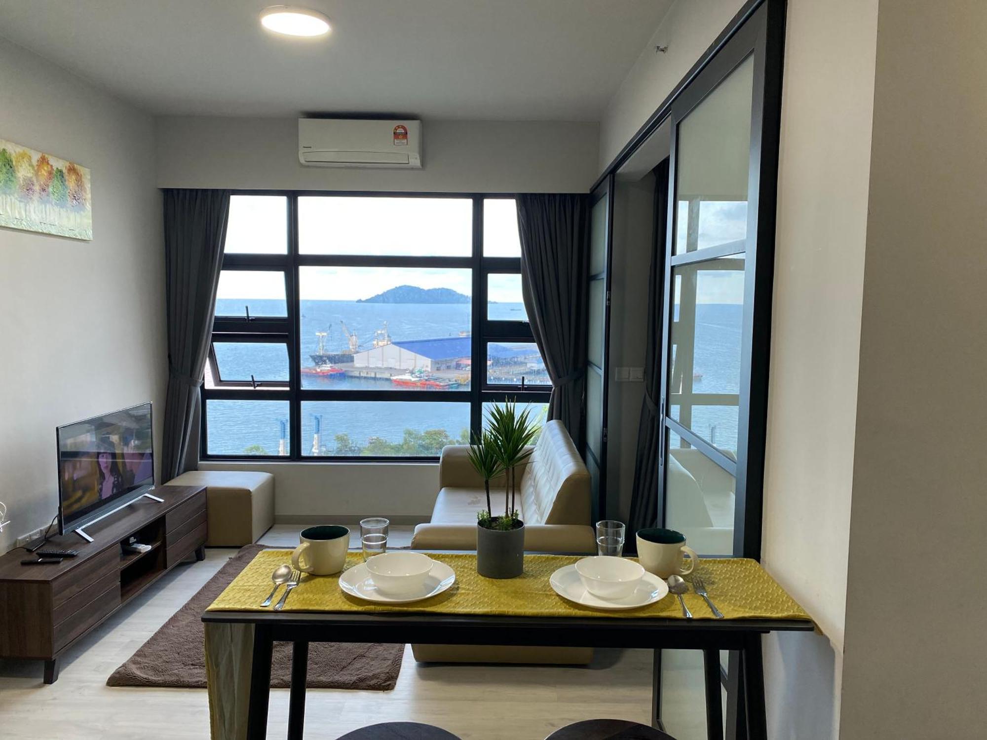 Vm Condo Seaview At Jesselton Quay Kota Kinabalu Eksteriør bilde